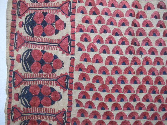 Unusual Sindh Silk Embroidered Shawl